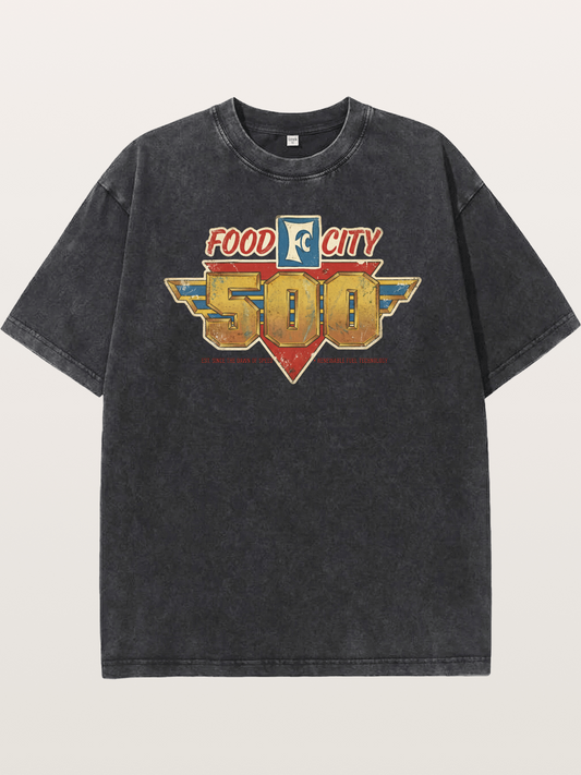 Food City 500 Retro Logo Art Washed T-shirt