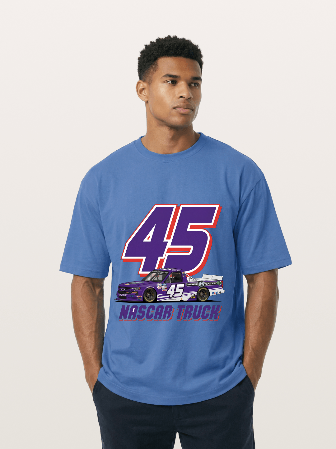 Purple 45 Racer Gildan T-shirt