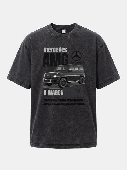 G63 Wagon Spec And Body Layout Washed T-shirt