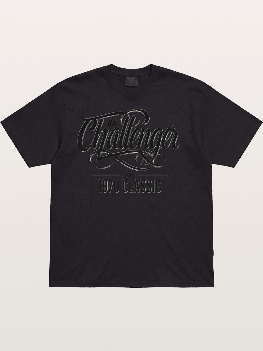 Retro Script Cotton T-shirt