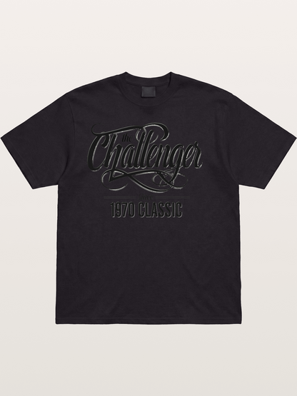 Retro Script Cotton T-shirt
