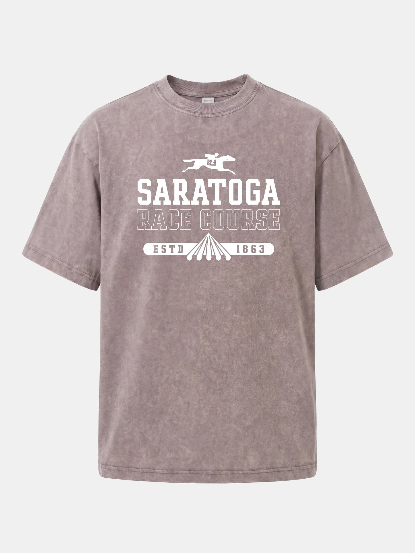 Saratoga 1863 Equestrian Heritage Mark Washed T-shirt