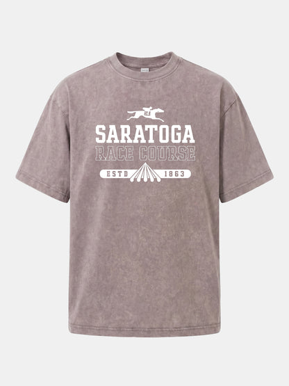 Saratoga 1863 Equestrian Heritage Mark Washed T-shirt