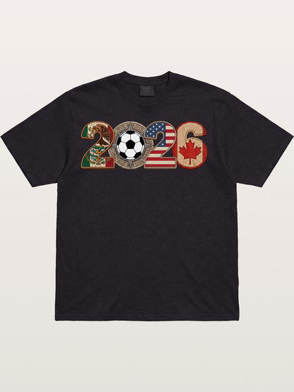 2026 WC Tribal Flag Design Cotton T-shirt