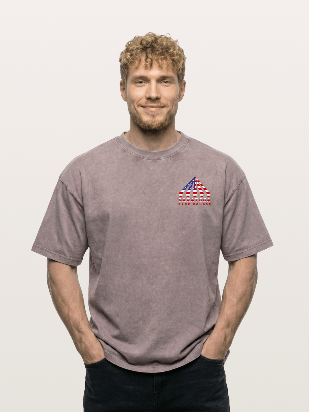 Saratoga Star Spangled Tent Top Washed T-shirt