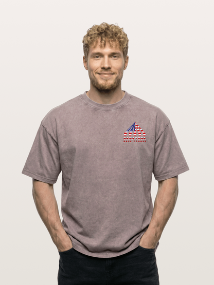 Saratoga Star Spangled Tent Top Washed T-shirt