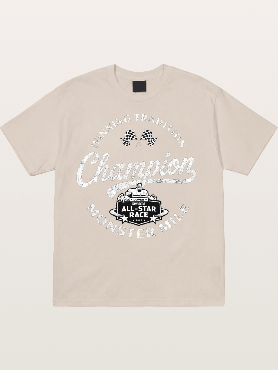 NASCAR Champion Vintage Stamp Design Cotton T-shirt