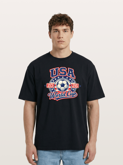 USA World Cup 2026 Retro Badge Cotton T-shirt