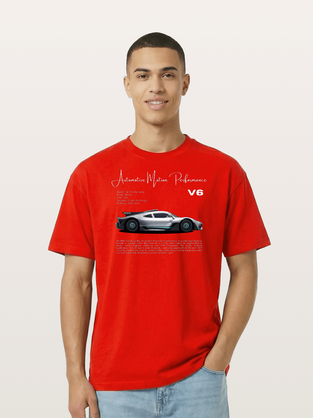 V6 Hybrid Power Cotton T-shirt