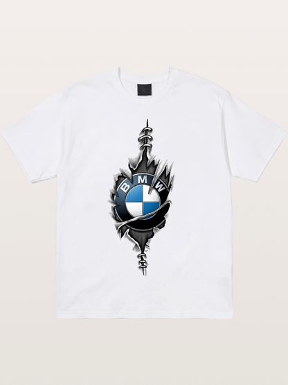 BMW Thorn Wreath Emblem Art Cotton T-shirt