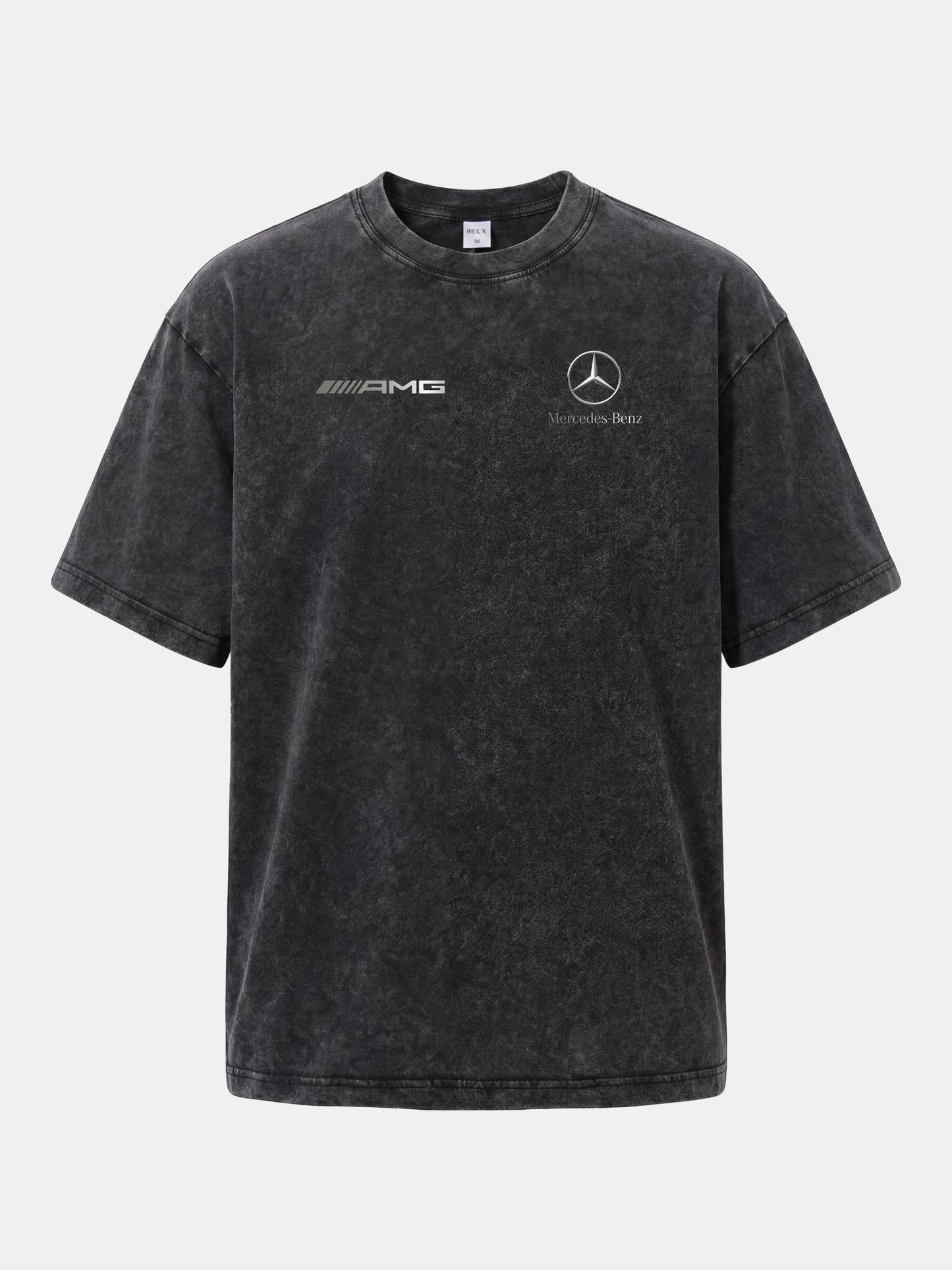 AMG Three Bar With Mercedes Star Washed T-shirt