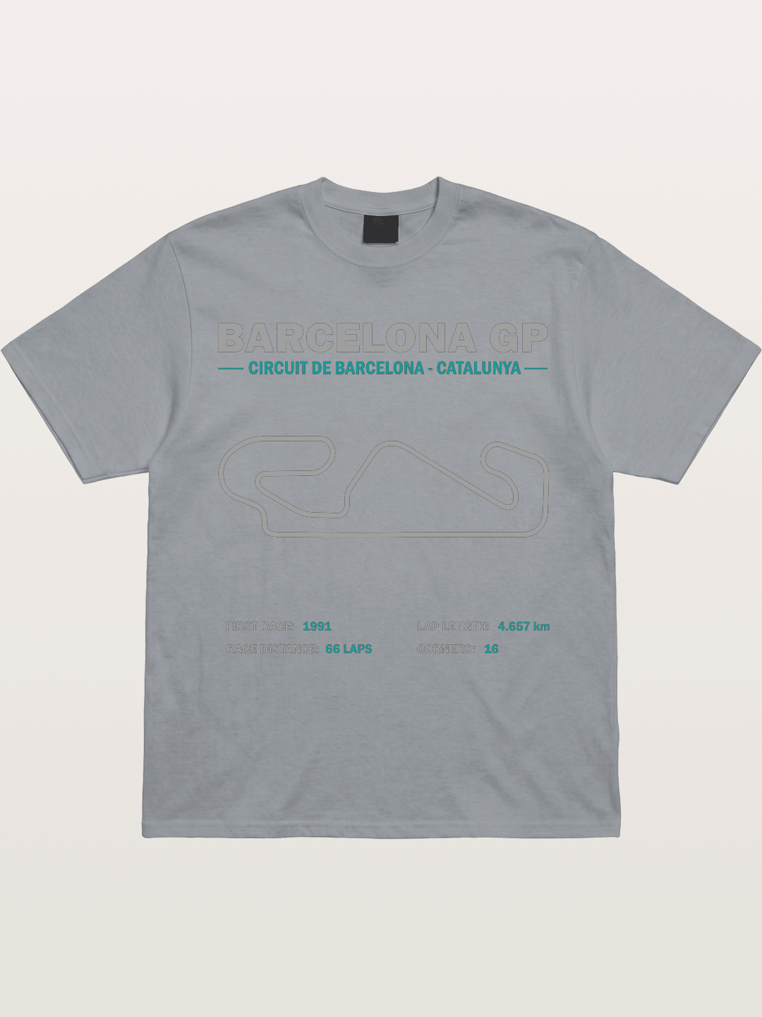 Catalunya GP Track Spec Outline Gildan T-shirt