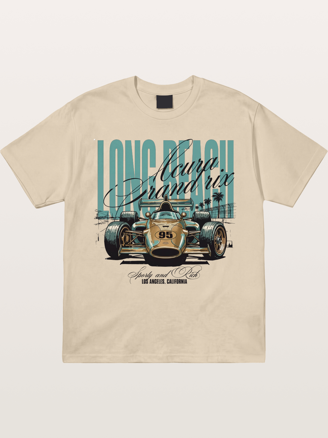 Vintage Long Beach Open Wheel Car Gildan T-shirt