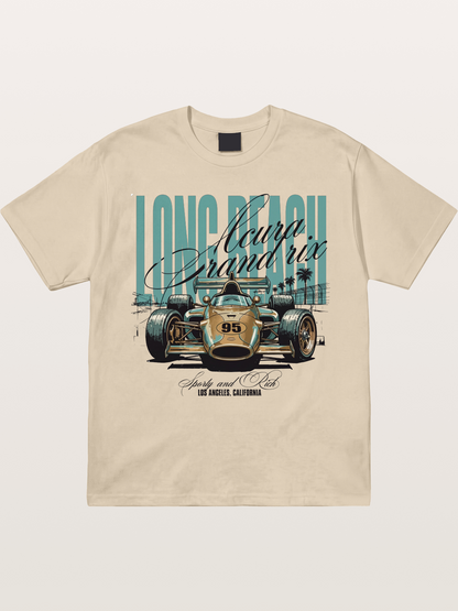 Vintage Long Beach Open Wheel Car Gildan T-shirt