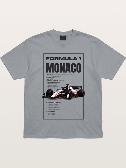 F1 Monaco Grand Prix Fact Sheet Gildan T-shirt