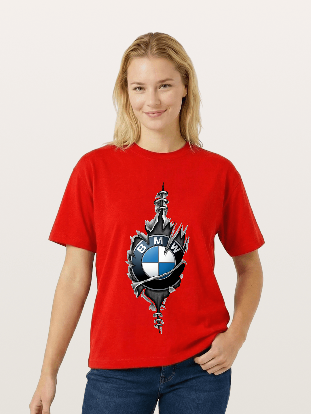 BMW Thorn Wreath Emblem Art Cotton T-shirt