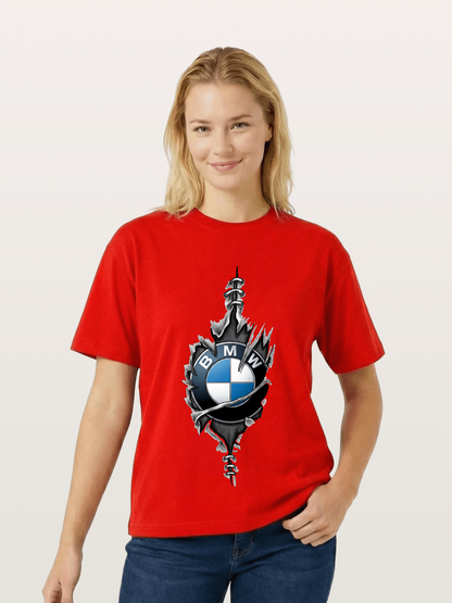 BMW Thorn Wreath Emblem Art Cotton T-shirt