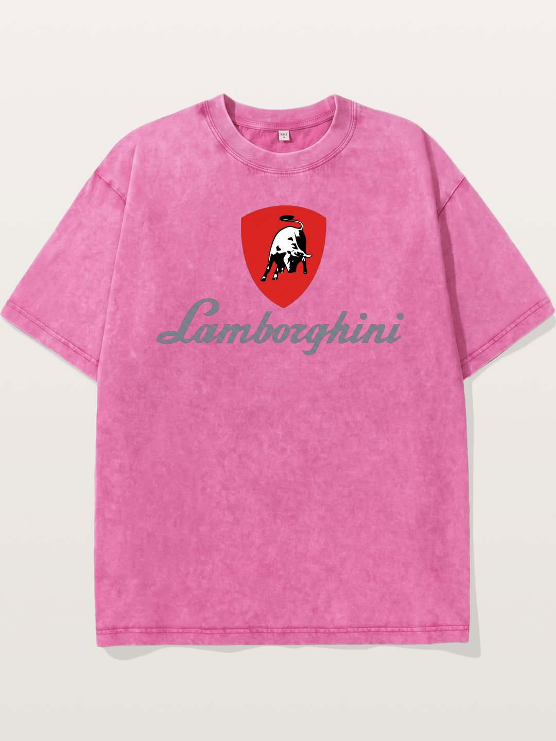 Lamborghini Red Bull Logo Washed T-shirt