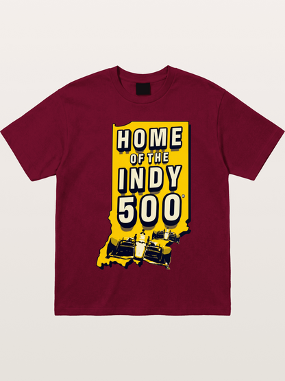 Indy 500 Indiana State Home Design Gildan T-shirt
