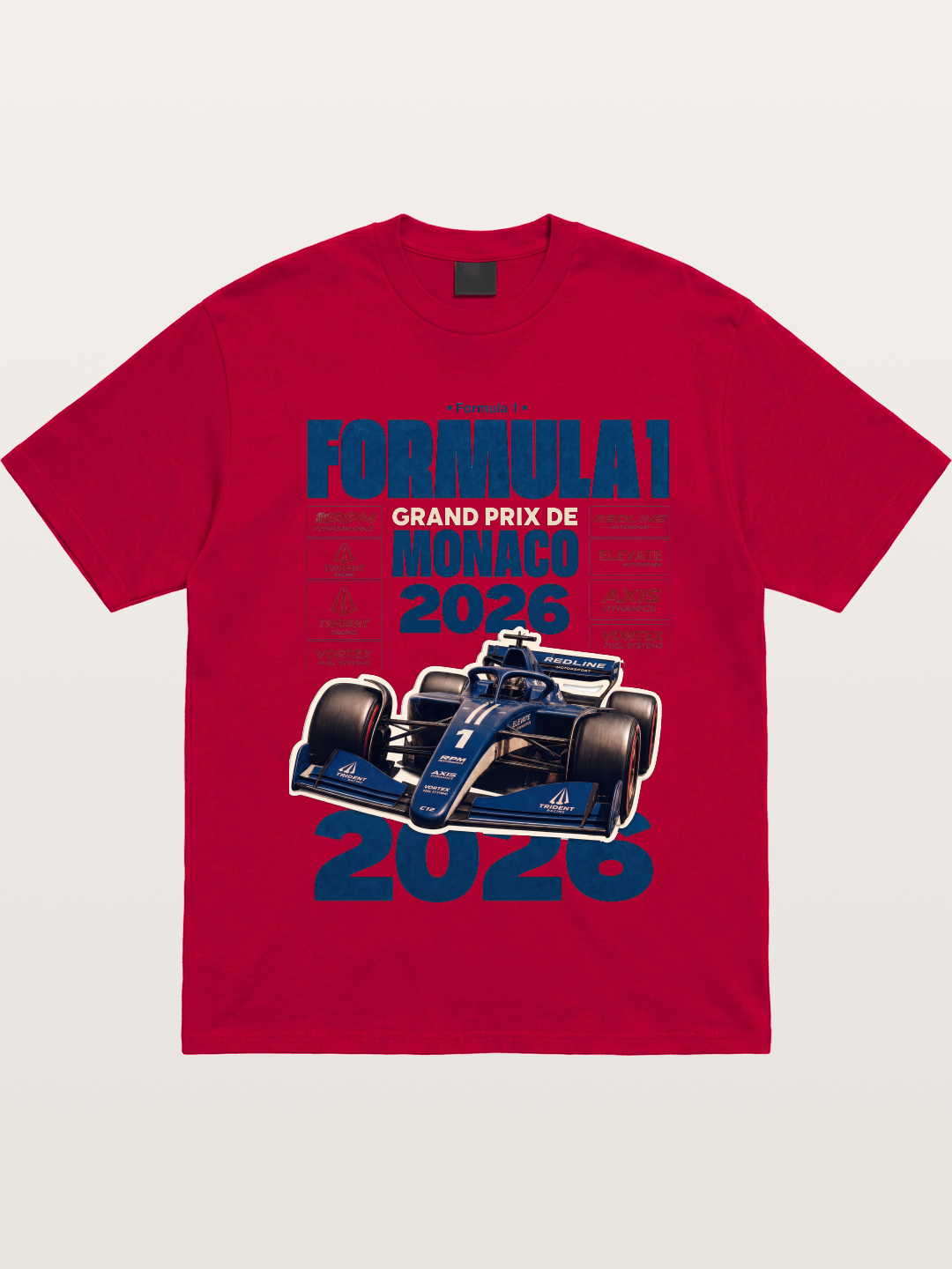 Deep Blue Monaco F1 2026 Card Gildan T-shirt