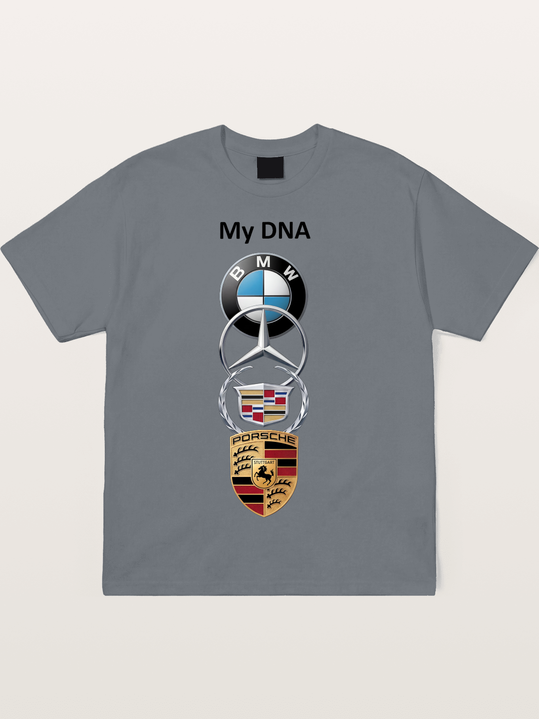 Luxury Car Logos Stack Art Cotton T-shirt