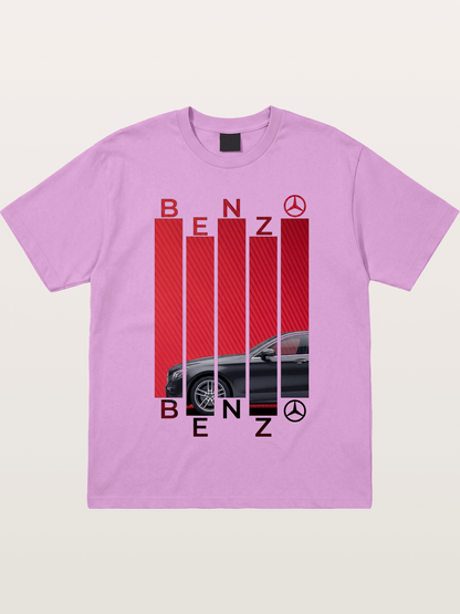 Benz Barcode Style Print Gildan T-shirt