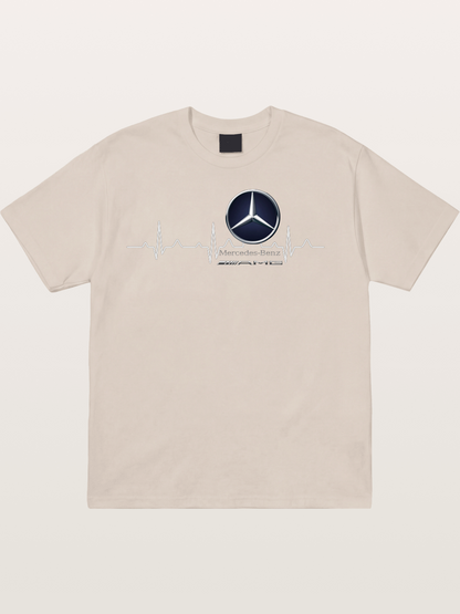 Mercedes Heartbeat Line Cotton T-shirt