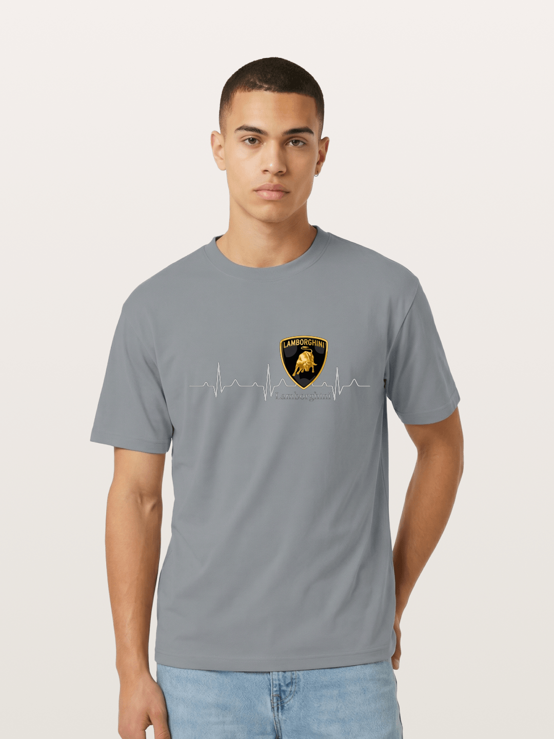 Lamborghini Heartbeat ECG Line Gildan T-shirt