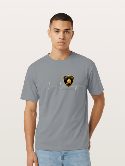 Lamborghini Heartbeat ECG Line Gildan T-shirt