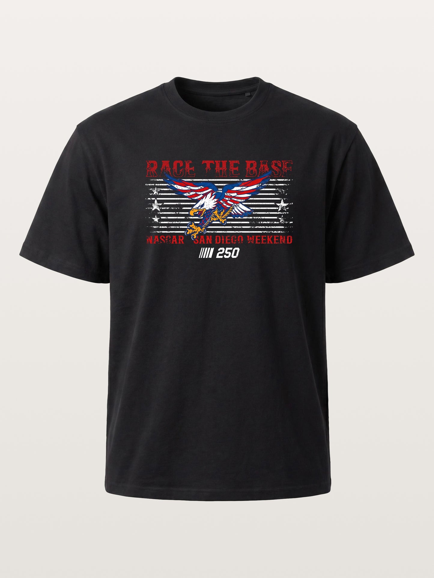 San Diego NASCAR Eagle Patriotic Theme Cotton T-shirt