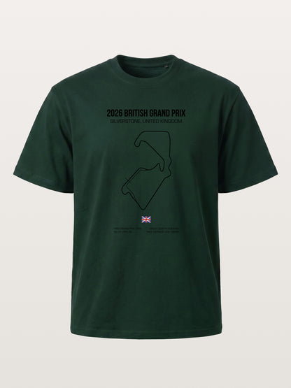 British Grand Prix Silverstone Track Outline Gildan T-shirt