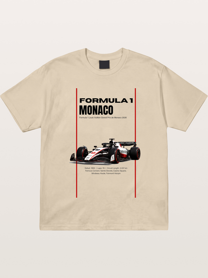 Minimal F1 Monaco Race Card Gildan T-shirt