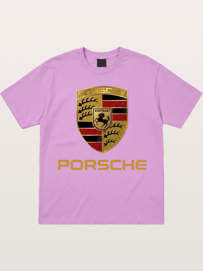 Porsche Golden Emblem Gildan T-shirt