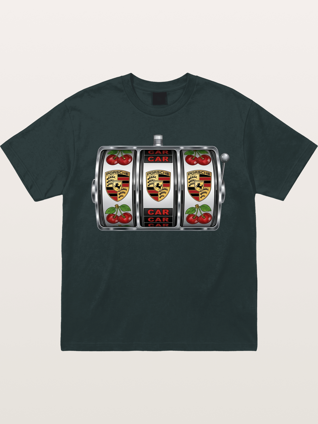 Porsche Slot Machine Art Print Gildan T-shirt
