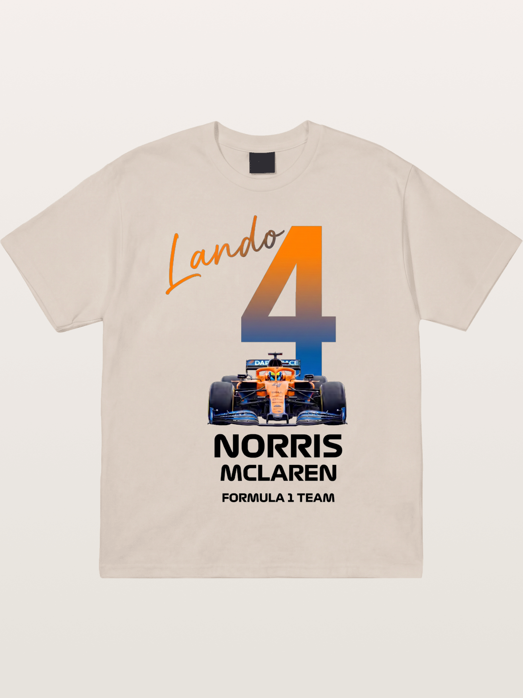 Lando Norris McLaren 4 Graphic Cotton T-shirt