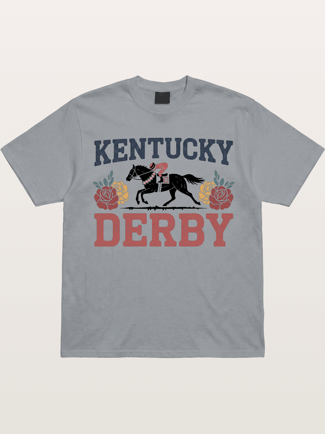 Kentucky Derby Rose Horse Poster Gildan T-shirt