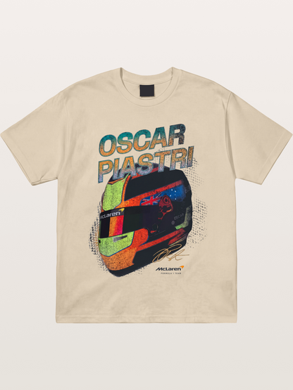 Oscar Piastri McLaren Helmet Gildan T-shirt