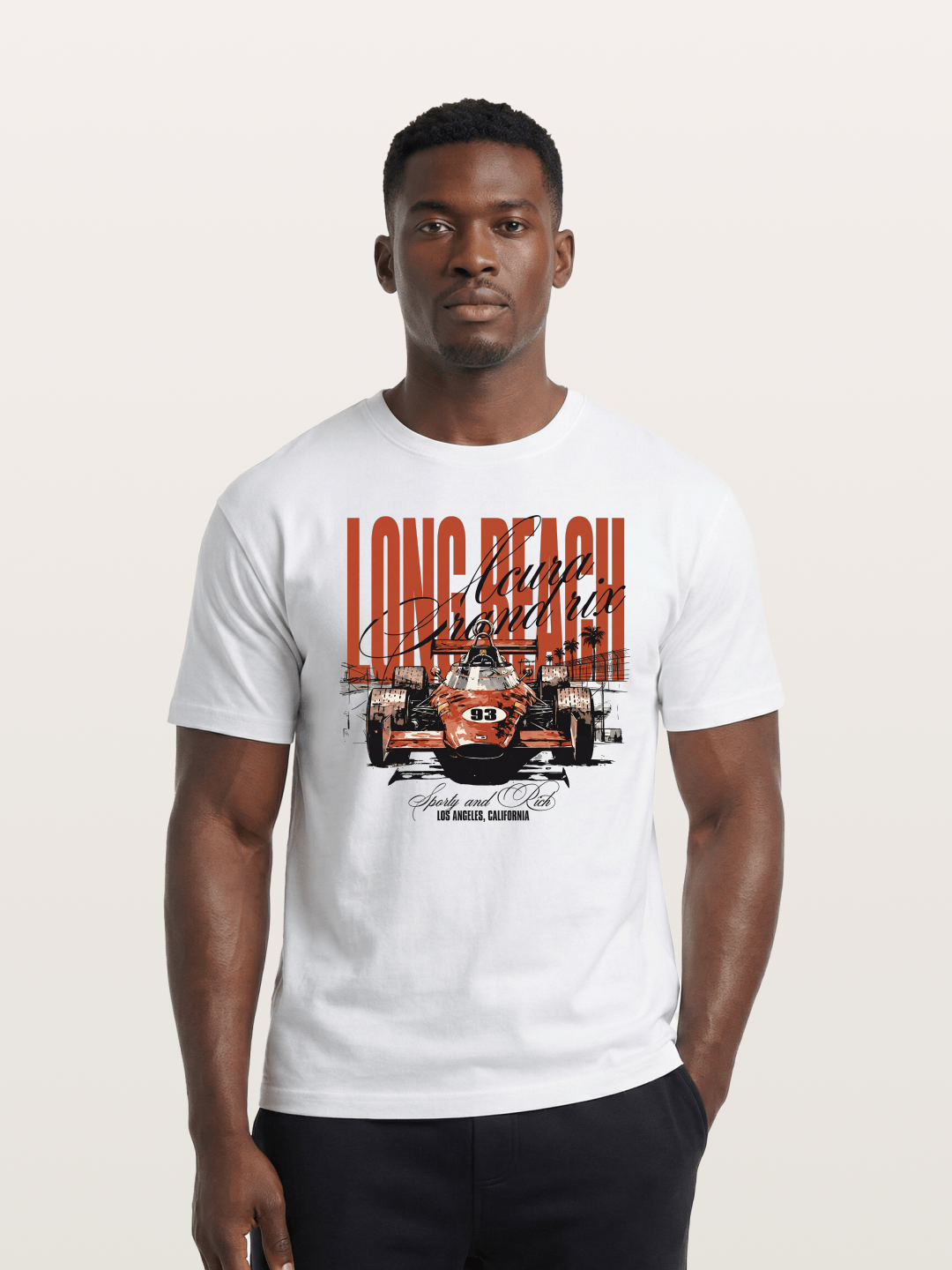 Long Beach Grand Prix Art Cotton T-shirt