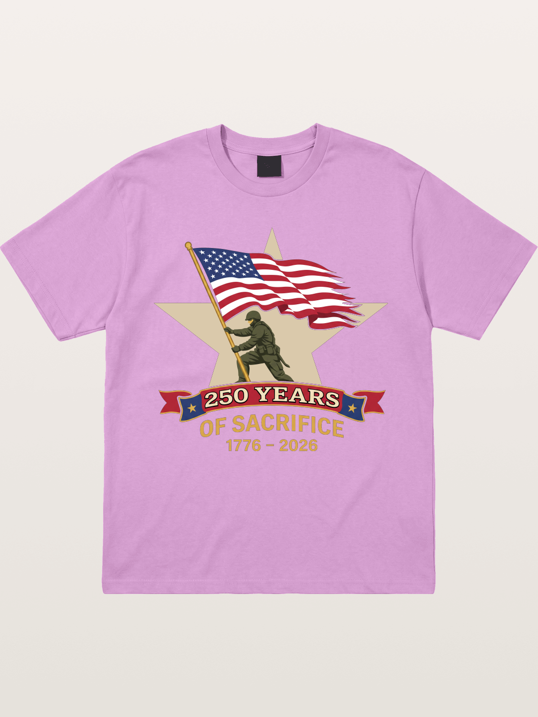 250 Years of Sacrifice Soldier Flag Gildan T-shirt