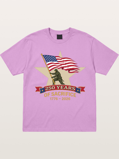 250 Years of Sacrifice Soldier Flag Gildan T-shirt