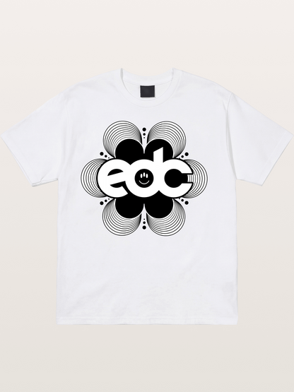 EDC Wavy Daisy Logo Design Cotton T-shirt