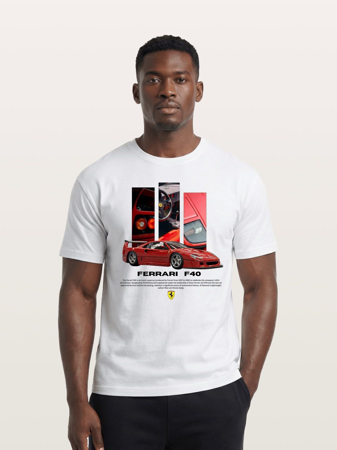 Vertical F40 Cotton T-shirt