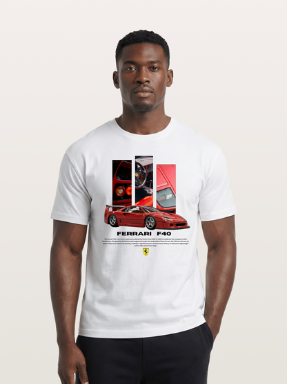 Vertical F40 Cotton T-shirt