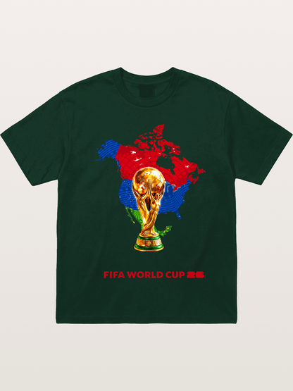 World Cup Trophy & Americas Map Gildan T-shirt