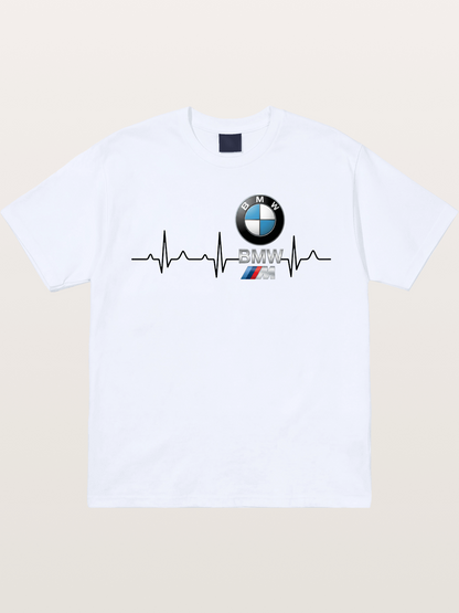 BMW Heartbeat Logo Art Gildan T-shirt