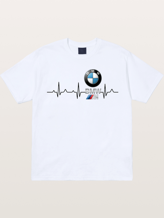 BMW Heartbeat Logo Art Gildan T-shirt