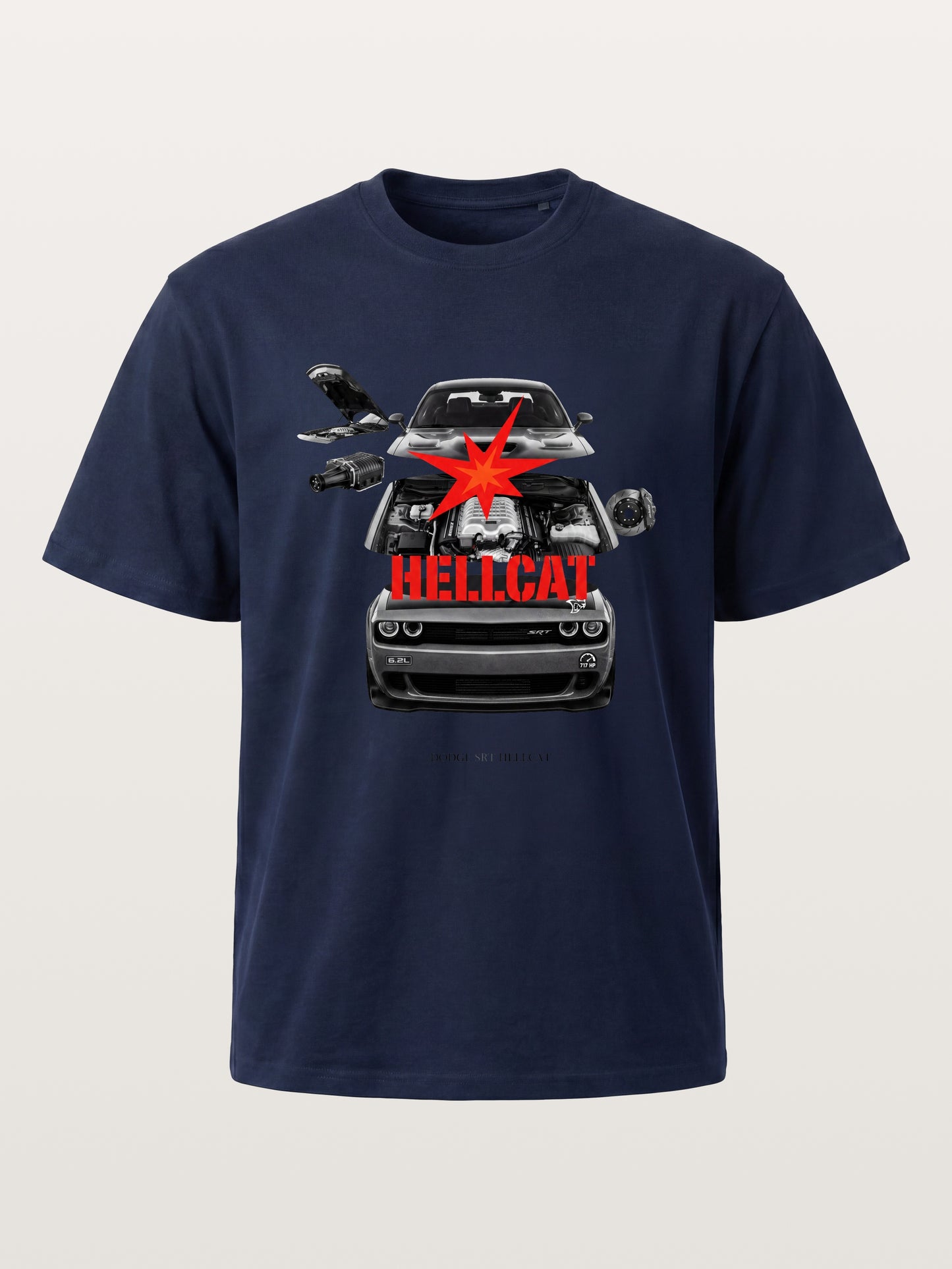 Engine Explode Hellcat Artwork Cotton T-shirt
