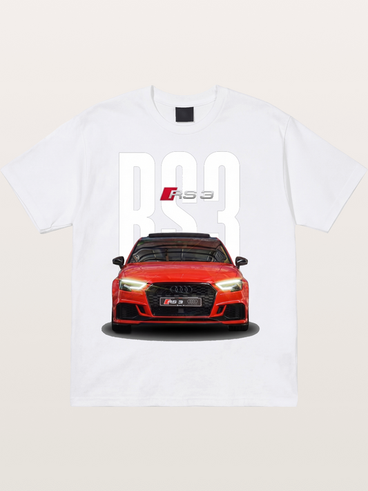 Audi RS3 Red Performance Sedan Cotton T-shirt