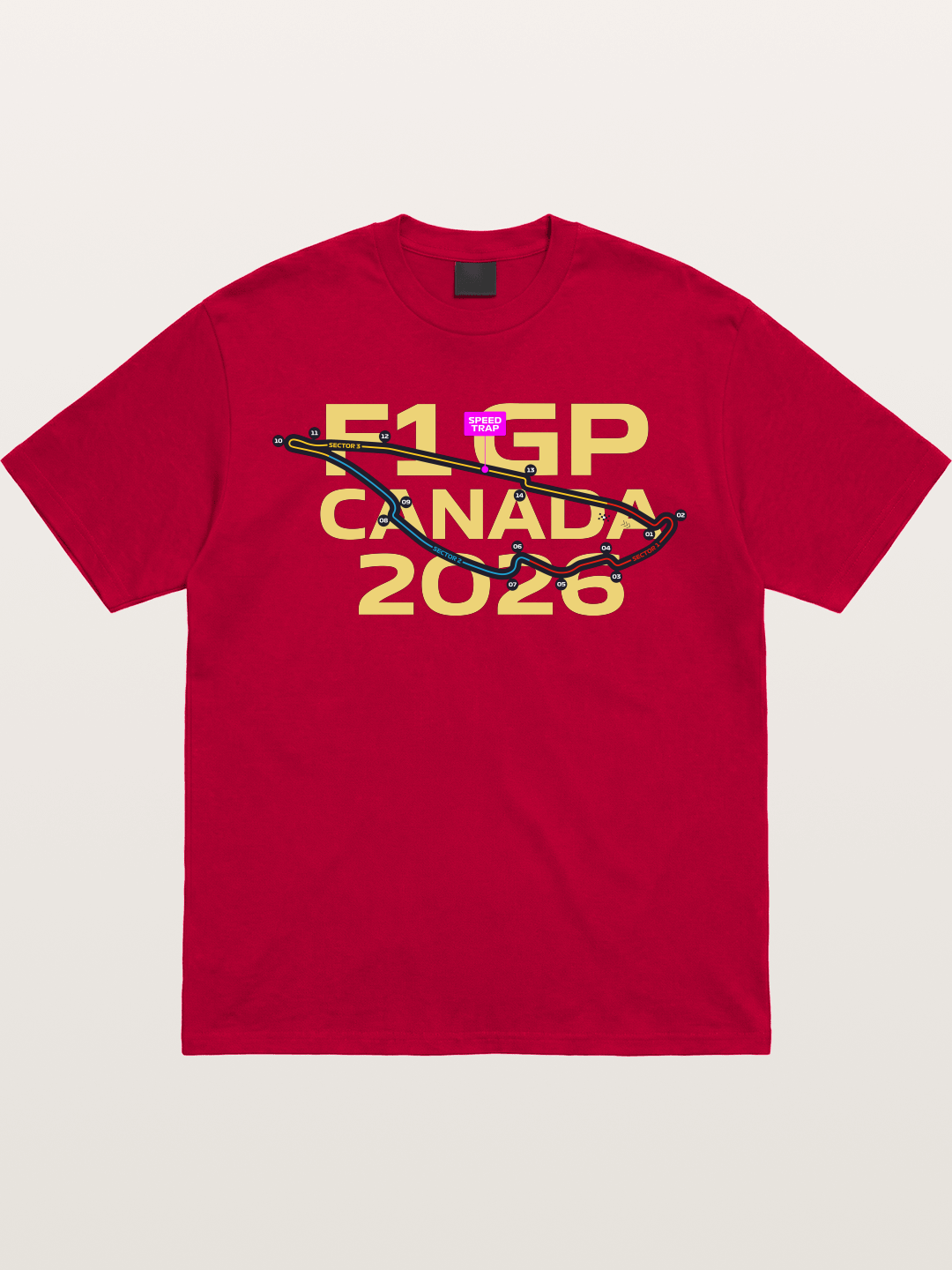 F1 Canada 2026 Track Map Gildan T-shirt
