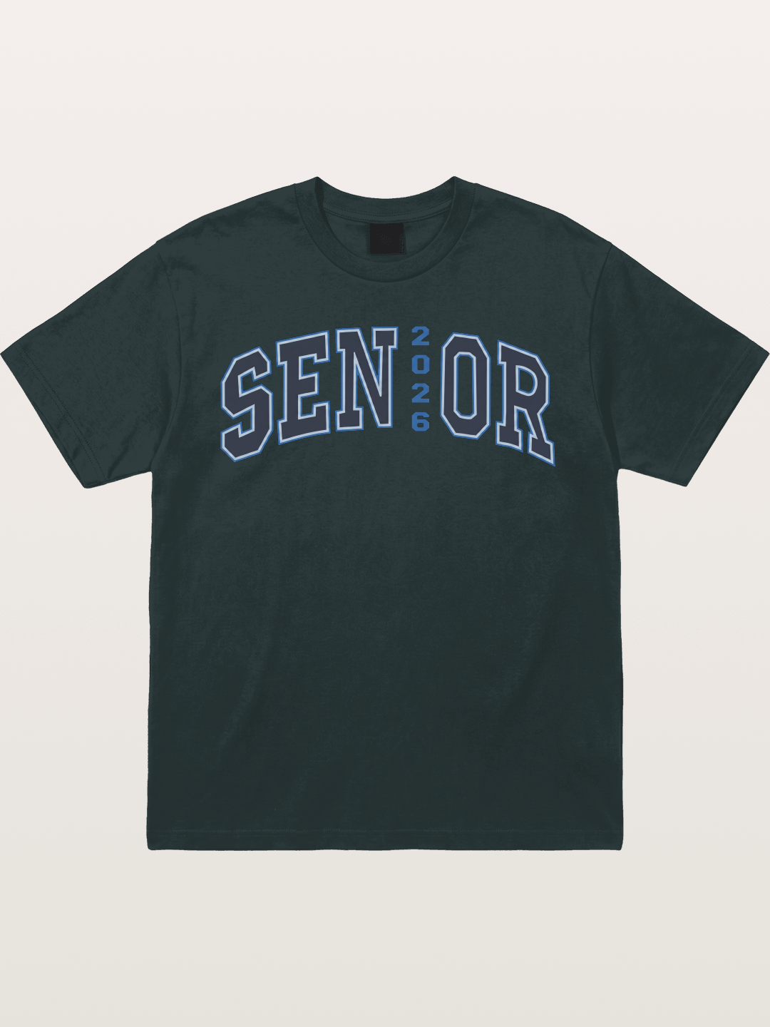Senior 2026 Varsity Style Text Gildan T-shirt